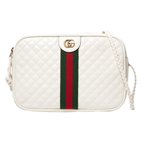 Gucci Small Quilted Shoulder Bag in White - Picture 1 of 5